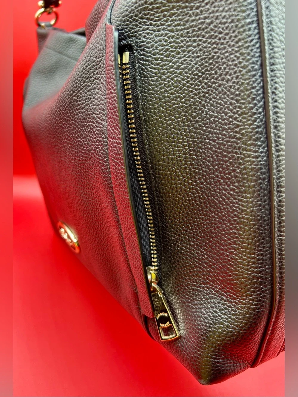 COACH Scout Hobo - Black Pebble Leather.